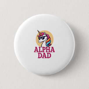 Rolig enhörning pappa Laufey män fars dag jul Knapp