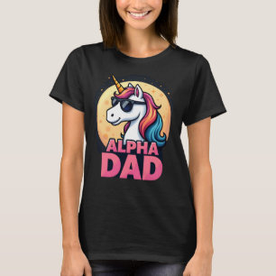 Rolig Enhörning Pappa Laufey Män Fars Dag Jul T Shirt