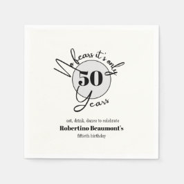 Rolig Enkel Inga Rädslor 50-årsfest Pappersservett