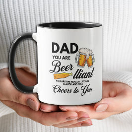 Rolig Enkel Pappa Du Är Öl-lig Fars Dag Mugg