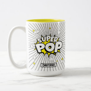 Rolig Enkel SUPER POP! Majspopulär Pannkaks Pun Två-Tonad Mugg