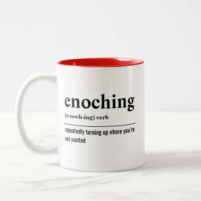 Rolig enoching Definition Två-Tonad Mugg (Vänster)