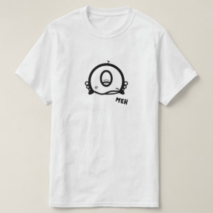 Rolig enögd tecknad ”Meh” Tee