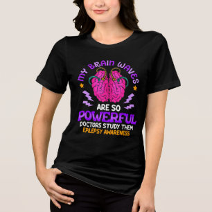 Rolig Epilepsi Hjärnvåg Medvetenhet T Shirt