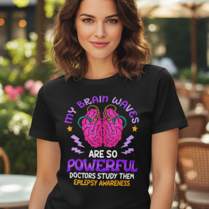 Rolig Epilepsi Hjärnvågor Medvetenhet T Shirt