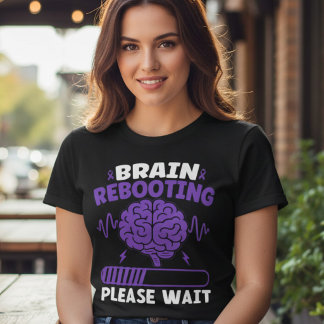 Rolig Epilepsimedvetenhet med Hjärnåterställning T Shirt