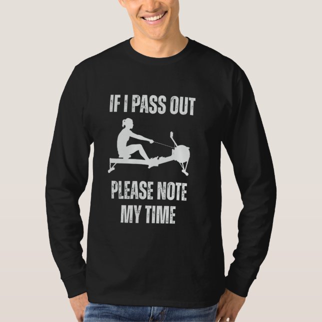 Rolig ERG-maskin Gym Ergometer Rojningsövning T Shirt (Framsida)