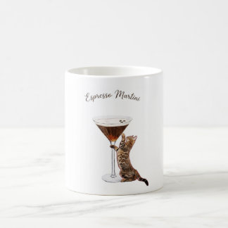 Rolig Espresso Martini Katt Älskare Kaffe Mugg