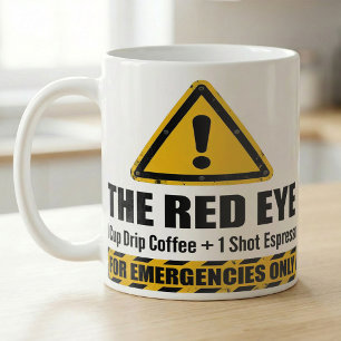 Rolig Espresso Red Eye Nödläge Kaffemugg