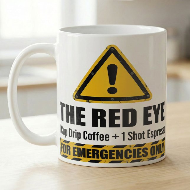 Rolig Espresso Red Eye  Nödläge  Kaffemugg (Skapare uppladdad)