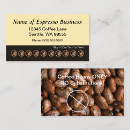 Rolig espressodryck Kort kaffebönor