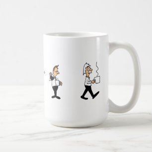 Rolig evolution av kaffesupare kaffemugg
