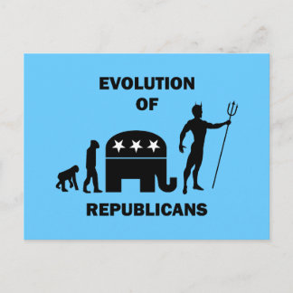 Rolig evolutionrepublikan vykort