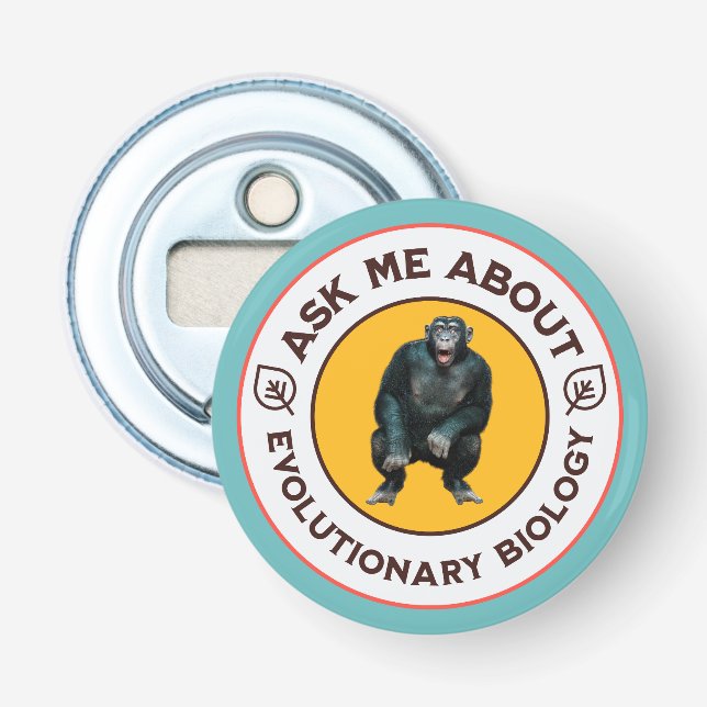 Rolig evolutionsbiologi meme nördhumor present flasköppnare (Framsidan)