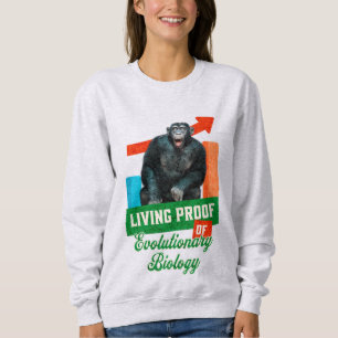 Rolig evolutionsbiologi schimpans humor t shirt