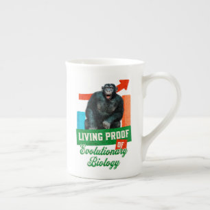 Rolig evolutionsbiologi schimpanshumor benporslin mugg