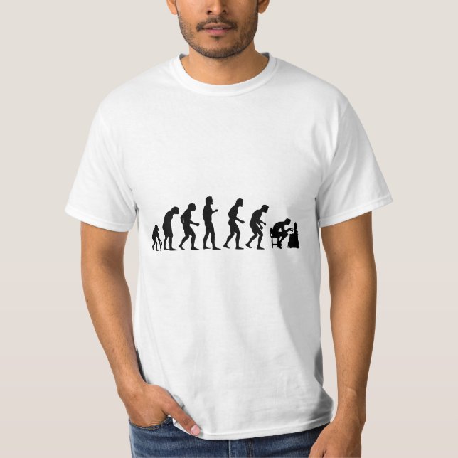Rolig evolutionutslagsplats tee (Framsida)