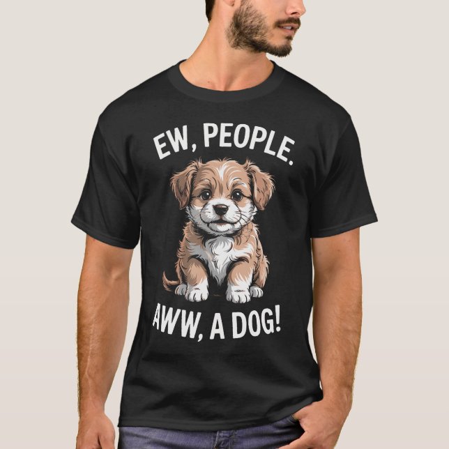 Rolig Ew Människor Aww A T Shirt (Framsida)
