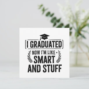 Rolig examen examenstudent smart och annat ceremon inbjudningar