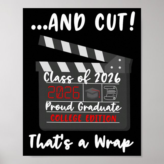 Rolig examen från College 2026 Poster (Framsidan)