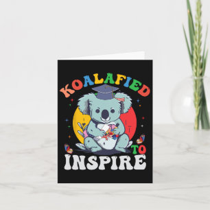 Rolig examen koalafierad för att inspirera till au kort