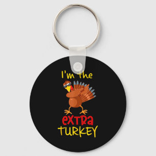 Rolig Extra Turk Matchande Familjgrupp Thanksgivin Nyckelring
