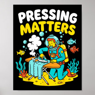 Rolig Extreme strykning Scuba Dykare som trycker s Poster