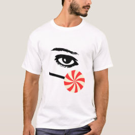 Rolig Eye Candy Tröja för Män – Djärv Grafisk T-Sh