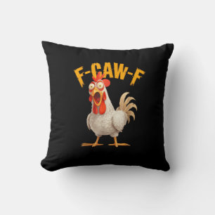 Rolig F-Awk-F Kyckling F-Caw-F Tupp Puns Retro Vi Kudde