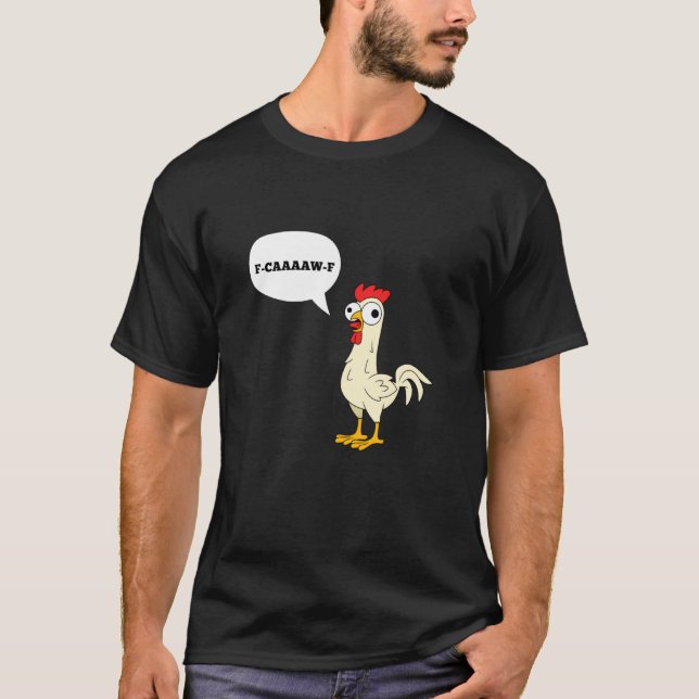 Rolig F-CAAAAW-F Kyckling - Minimalistisk Grafisk  T Shirt (Framsida)