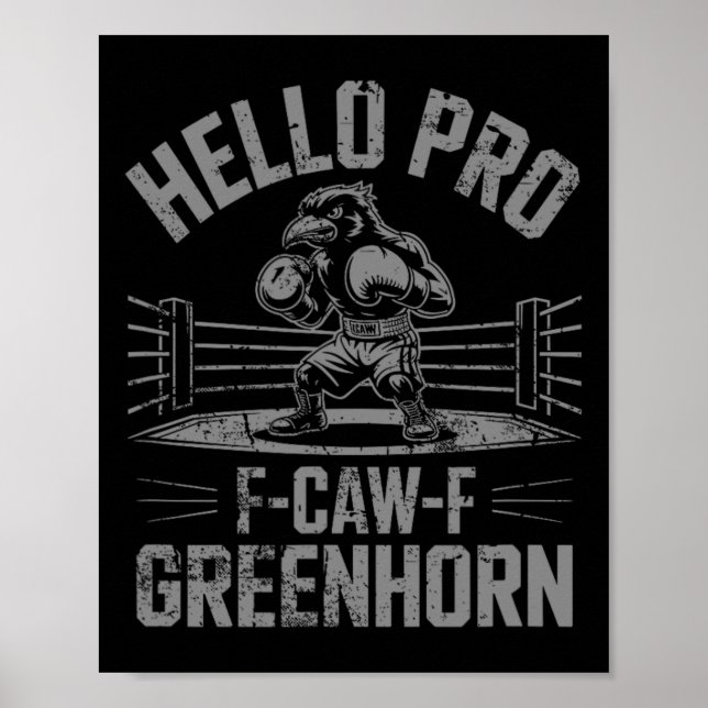 Rolig F Caw F Boxning Kråka  Poster (Framsidan)