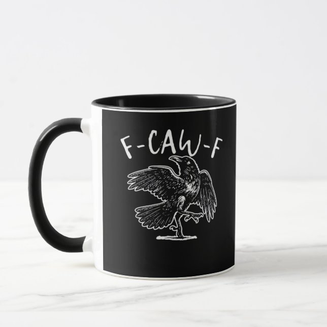 Rolig F Caw F-design  Mugg (Vänster)