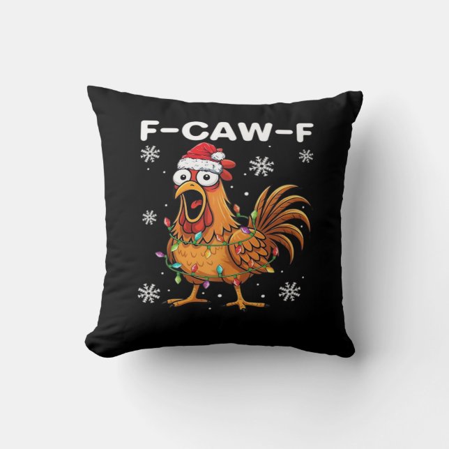 Rolig F-Caw-F Julkyckling Classic Kudde (Framsida)