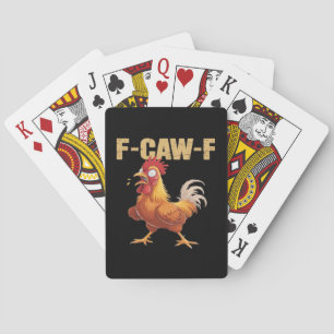Rolig F-Caw-F Kråka Humor Gotisk Casinokort
