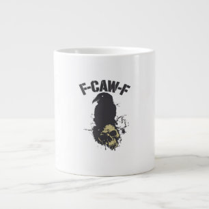 Rolig F-Caw-F Kråka Vintage Humor Essential Kreati Jumbo Mugg