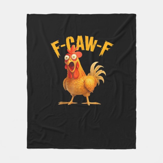 Rolig F-Caw-F Kyckling F-Caw-F Kyckling Klassisk C Fleecefilt (Framsidan)