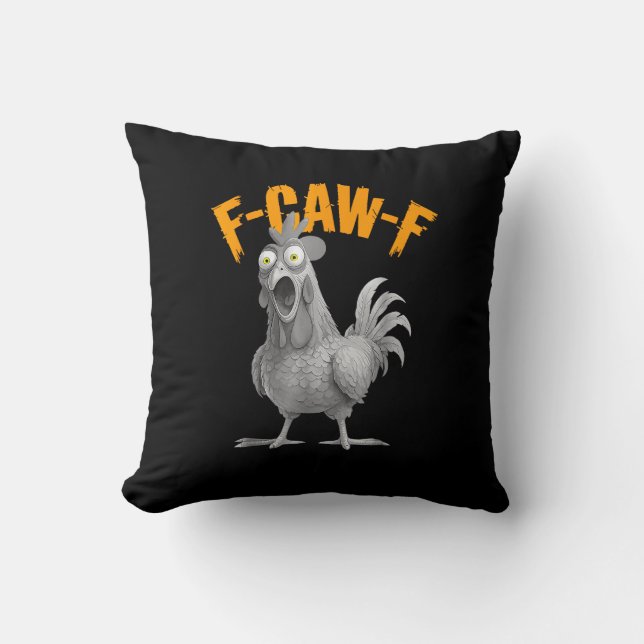 Rolig F-Caw-F Kyckling F-Caw-F Kyckling Retro Klas Kudde (Framsida)