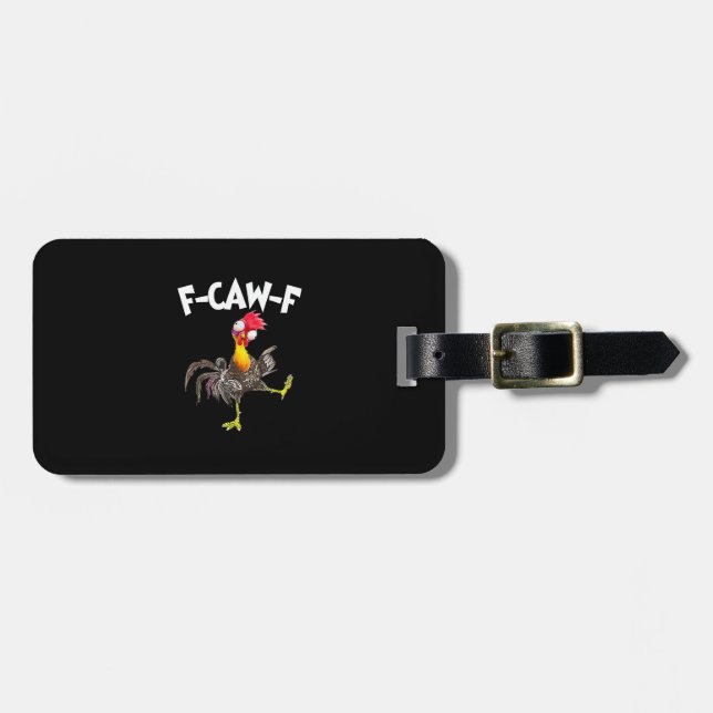 Rolig F-Caw-F Kyckling FCAWF Kyckling Bagagebricka (Horisontell Framsida)
