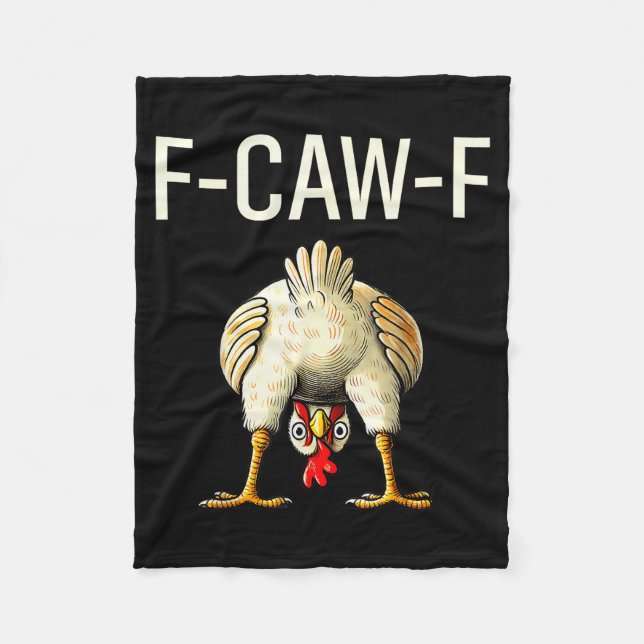 Rolig F Caw F Kyckling Fcwf Rumpa F-caw-f  Fleecefilt (Framsidan)