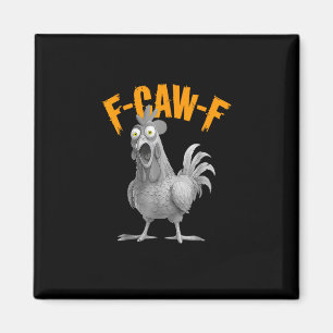Rolig F Caw F Kyckling Klassisk Retro Stil Magnet