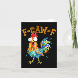 Rolig F Kackel F Tupp Fcawf Kycklingflüstar Fawk Kort