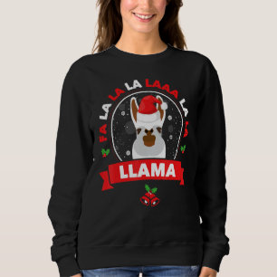 Rolig Fa La La Lama Ren Jultomte Belle Jul T Shirt