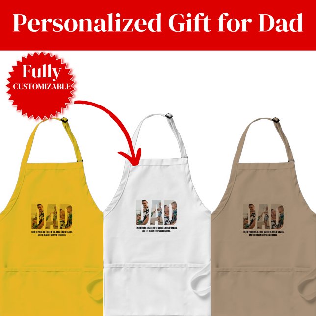 Rolig fader förkläde present till pappa (Funny Dad Apron Gift for Dad)