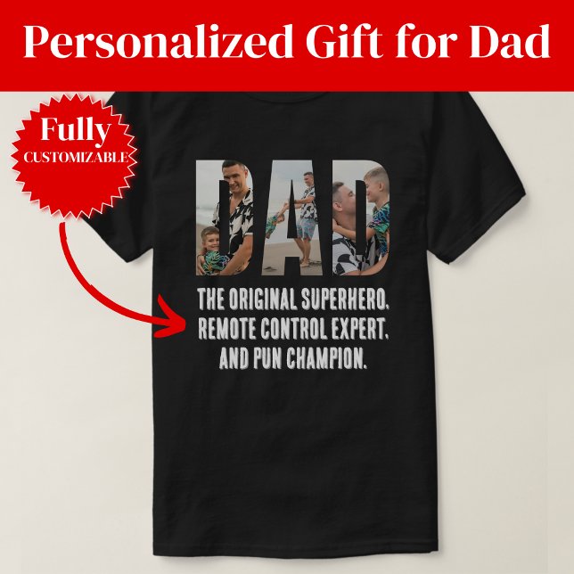 Rolig fader T-shirt present till pappa (Funny Dad T-Shirt Gift for Dad)