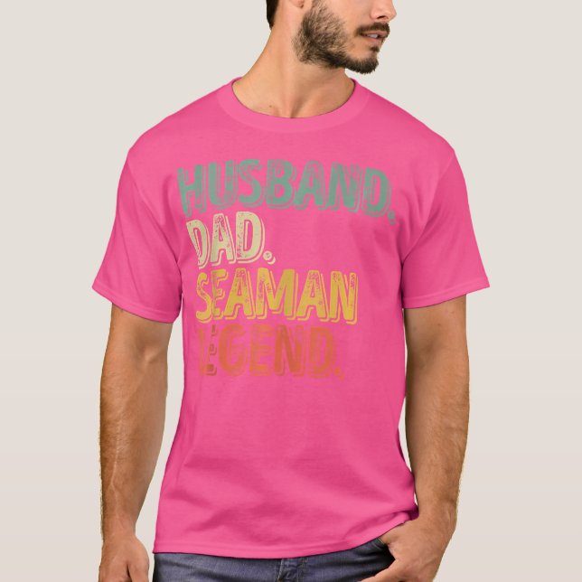 Rolig faderdag till make pappa sjöman legend t shirt (Framsida)