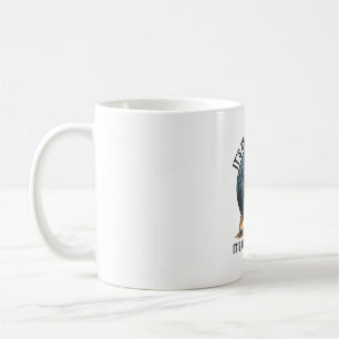 Rolig faderlig björn camping vektor design_1 kaffemugg