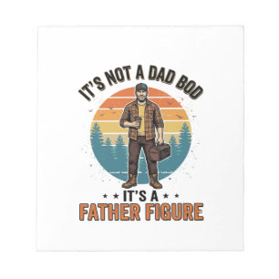 Rolig Faderlig Figur Vintage Pappa Humor T-Shirt D Anteckningsblock
