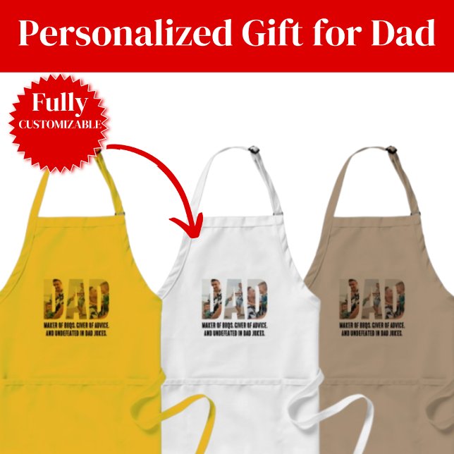 Rolig faderlig förkläde – BBQ-mästare & pappajokes (Funny Dad Apron – BBQ Master & Dad Joke Champion)
