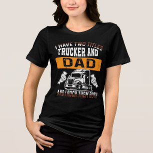 Rolig fadersdag för lastbilsförare 2026 t shirt