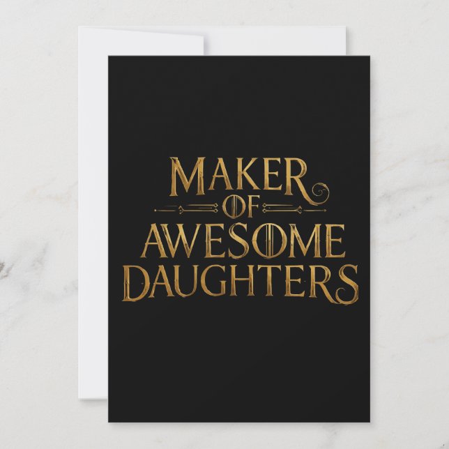 Rolig fadersdag - Humoristisk presentdesign Kort (Framsida)